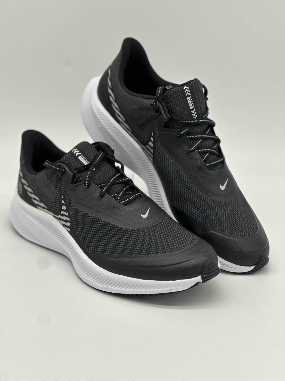 Nike Black and White Performance Running Shoes